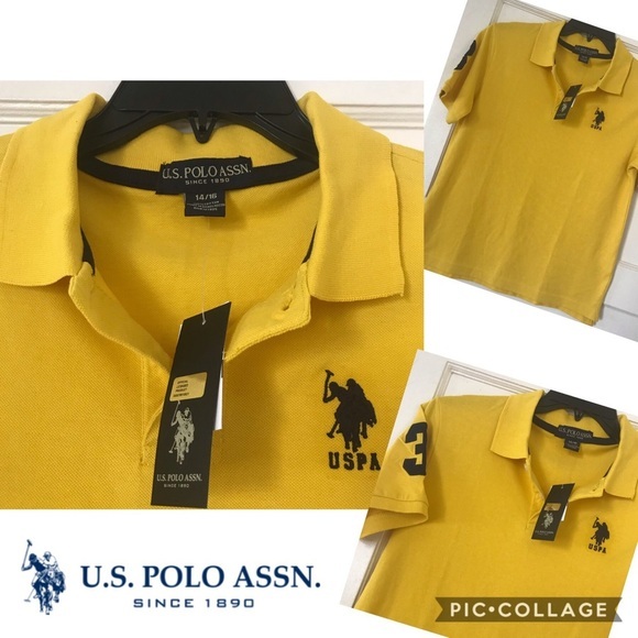 U.S.Polo Assn. Boys' Short Sleeve Solid Pique Polo‎ - Picture 4 of 6